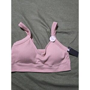 Danskin Large NWT Ds7704 Seamless Bralette Pink Removable Pads